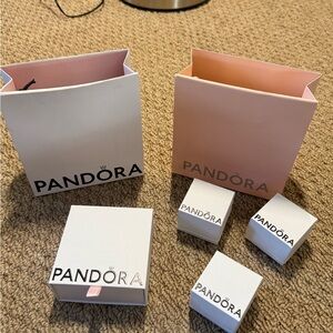 Pandora White and Pink Gift Box Collection